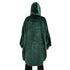 Snuggs Blanket Hoodie Dark Green Christmas Deer Pocket